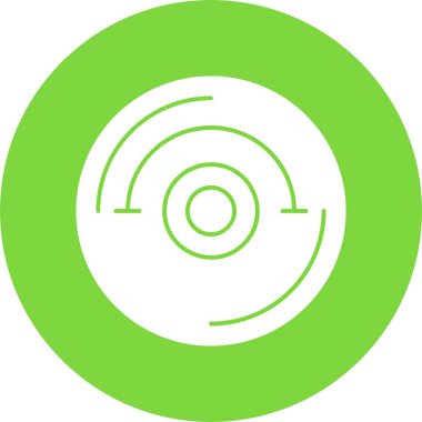 cd disk simgesi basit illüstrasyon 