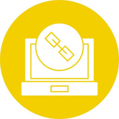 İnternet bağlantısı. Web sayfası basit web simgesi illüstrasyonu 