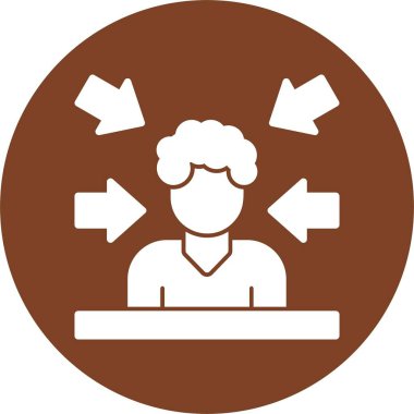 Erkek avatar simgesini çevreleyen oklar