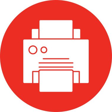 Lazer yazıcı makinesi. Web sayfası için basit simge 