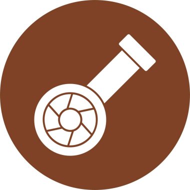 Fisheye Kamerası basit simge illüstrasyonu 