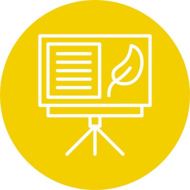 Eko Sunum, ekranlı logo ve yaprak 