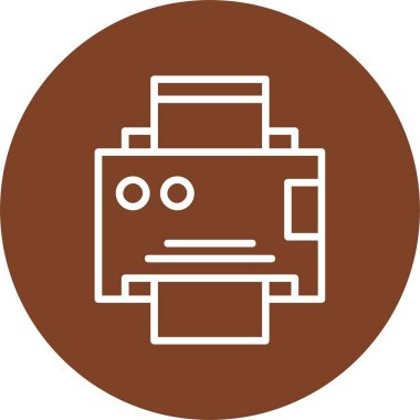 Lazer yazıcı makinesi. Web sayfası için basit simge 