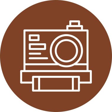 Anında Fotoğraf Makinesi, basit bir illüstrasyon 