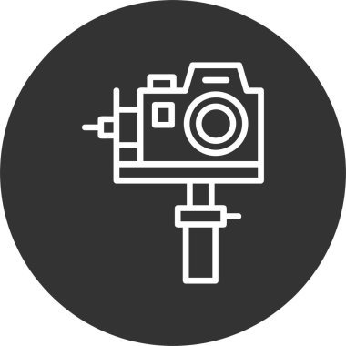 Gimbal. Web sayfası için basit web illüstrasyonu