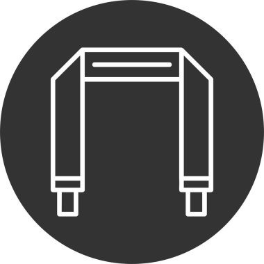 Kamera Kayışı. Web simgesi basit illüstrasyon