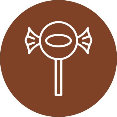 Uygulama veya web sayfası için lolipop simgesi çizimi 