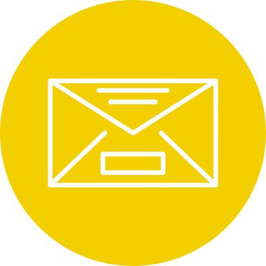 Posta - zarf simgesinin özet çizimi