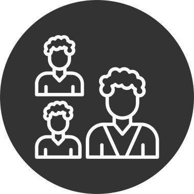 Bir grup gülen adam avatarları. Ağ simgeleri