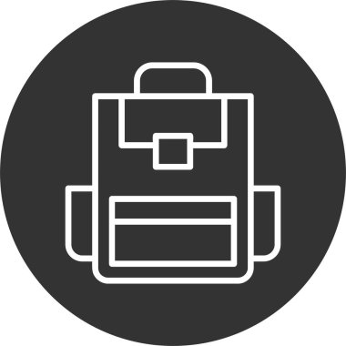 uygulama veya web sayfası için sırt çantası simgesi 