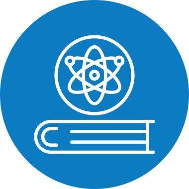 atom düzlüğü simgesi, web sayfası için basit illüstrasyon