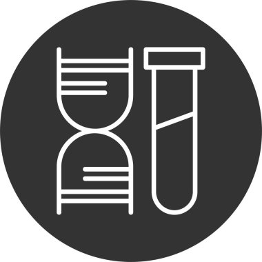 Biyoloji tüpleri, basit simge çizimi 