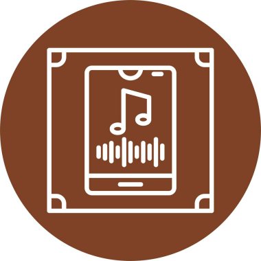 Dikey Ritim soyut web vektör simgesi