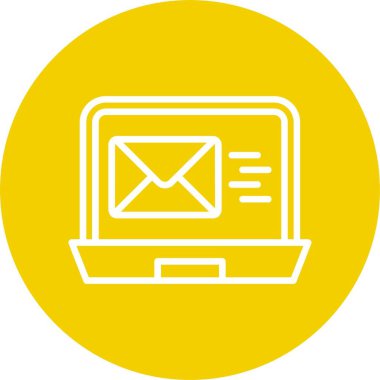 E- posta Pazarlama simgesinin temel vektör resmi