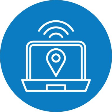 dizüstü bilgisayar ve Wi-Fi bağlantısı, ekranda nokta 