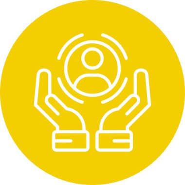 Vektör Müşteri Tutma simgesi illüstrasyonu