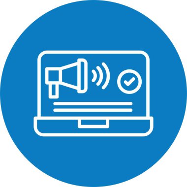 Reklam Sunumunun basit doğrusal resmi