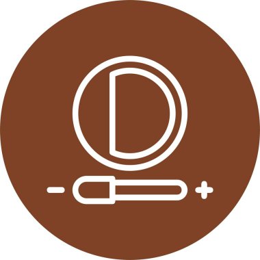 Karşıtlık ayarlama fonksiyonu. Basit web simgesi illüstrasyonu  