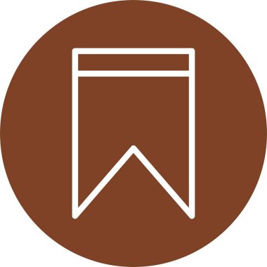 Renk favori simgesi, soyut vektör illüstrasyonu