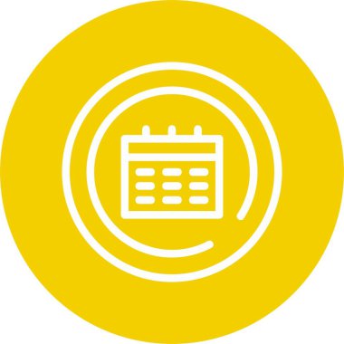 Web için takvim simgesinin vektör illüstrasyonu 