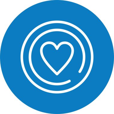 İfadeler, kalp basit web simgesi illüstrasyonu 