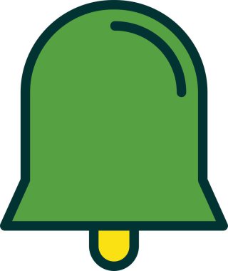 Soyut renk çan simgesi, vektör tasarımı