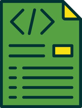 Başlık kodu soyut renk vektörü simgesi