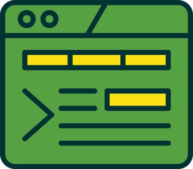 Meta Açıklaması. Basit web simgesi illüstrasyonu 