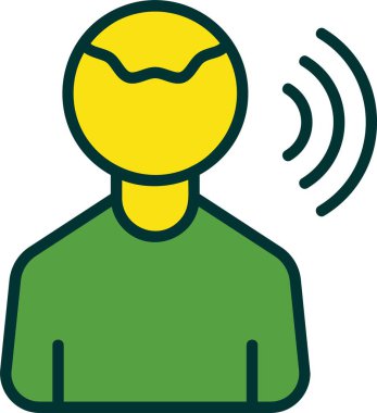 Uygulama için Etki Adam Avatar simgesi illüstrasyonu 