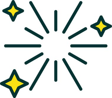 Yıldızlı havai fişekler. Web sayfası için simge 