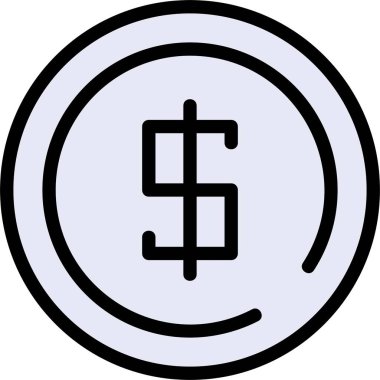 Dolar işareti vektör illüstrasyonu