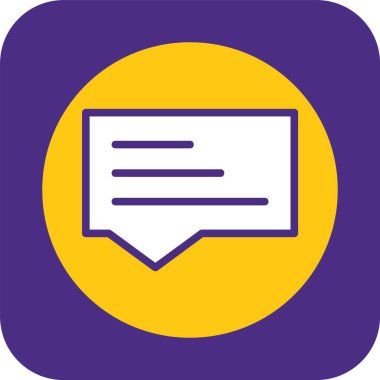 Soyut konuşma balonu vektör çizimi