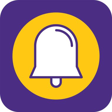 Soyut renk çan simgesi, vektör tasarımı