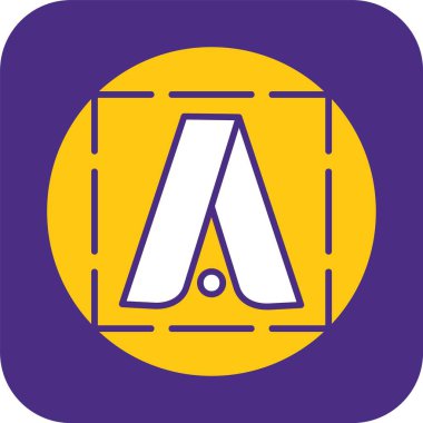 Google Adwords simgesinin vektör illüstrasyonu