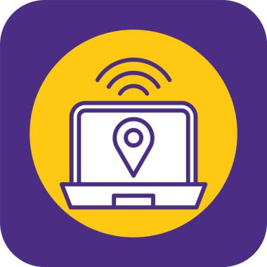 dizüstü bilgisayar ve Wi-Fi bağlantısı, ekranda nokta 