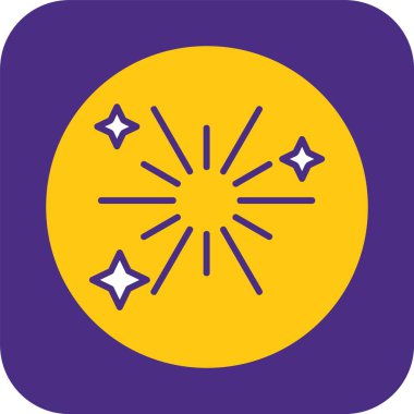 Yıldızlı havai fişekler. Web sayfası için simge 