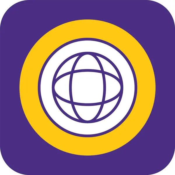 dünya simgesi, basit web illüstrasyonu