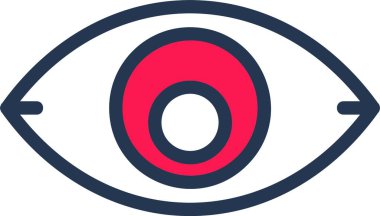 Basit bir web illüstrasyonu. Gözlü simge