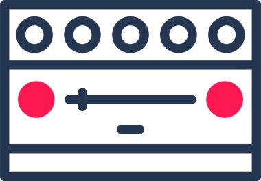 Basit bir ikon. Bildirim Çubuğunun Web illüstrasyonu