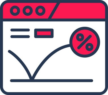 Sıçrama Hızı web simgesi basit illüstrasyon