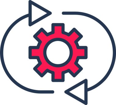 İyimserlik. Web simgesi basit illüstrasyon