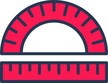 Cetvel ölçer. Basit tasarım. Yapılandırıcı