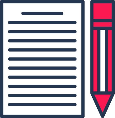 sözleşme ikonu vektör illüstrasyonu