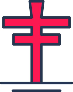 Çapraz, basit web simgesi resimlemesi 