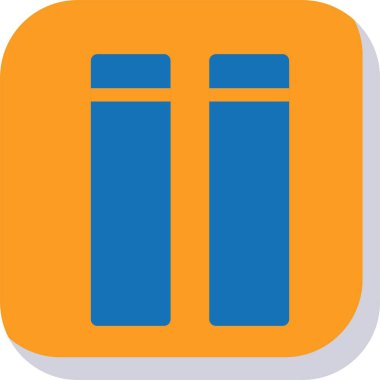 Simgeyi duraklat, vektör illüstrasyonu basit tasarım