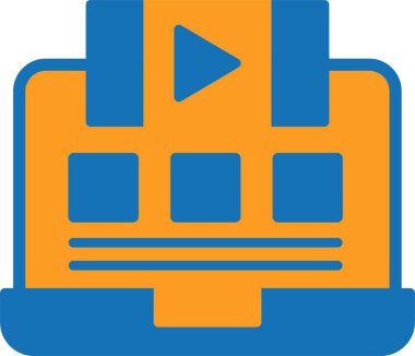 canlı yayın simgesi web basit illüstrasyon