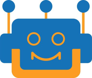 Robot simgesinin vektör illüstrasyonu