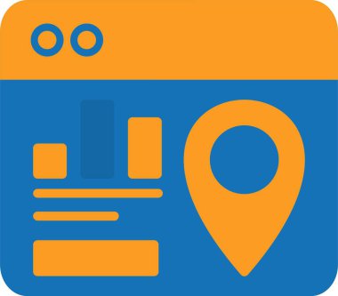 konum haritası vektör illüstrasyonu