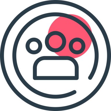 İnternet sayfası simgesi. İş ekibinin basit bir çizimi 