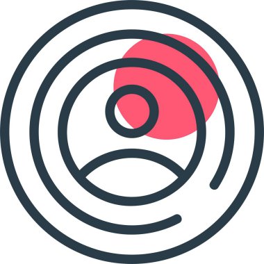 İnternet sayfası simgesi. Hesap avatarının basit bir gösterimi 